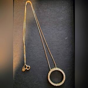 Diamond circle of life necklace. 18 inch chain.